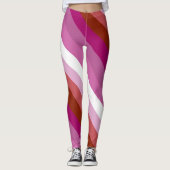 Lesbische vlag leggings (Voorkant)