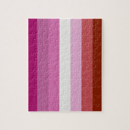 Lesbische vlag legpuzzel (Verticaal)