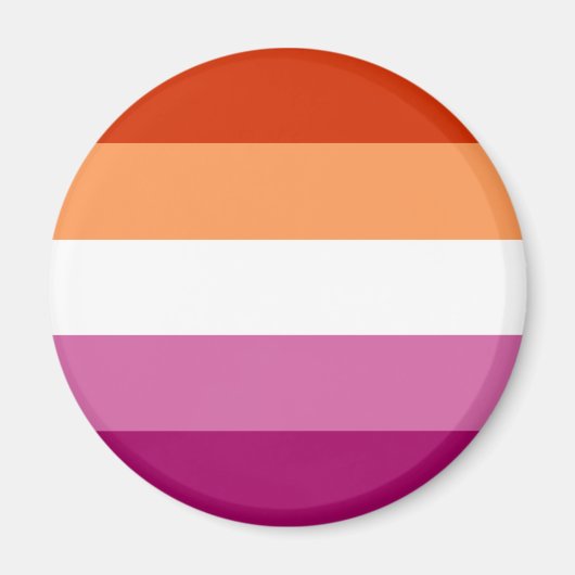 Lesbische Vlag LGBT Magneet (Voorkant)