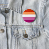 Lesbische vlag LGBT symbool Pride Maand Ronde Button 5,7 Cm (In situ)