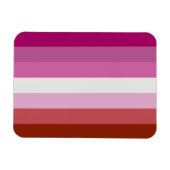 Lesbische vlag magneet (Horizontaal)
