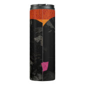 Lesbische Vlag met Twee Vrouw Silhouetten Thermosbeker (Achterkant)