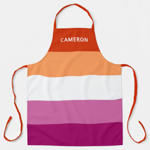 Lesbische Vlag Monogram Schort