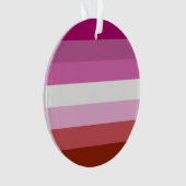 Lesbische vlag ornament (voorkant)