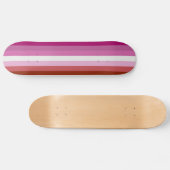 Lesbische vlag persoonlijk skateboard (Horizontaal)