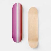 Lesbische vlag persoonlijk skateboard (Voorkant)