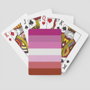 Lesbische vlag pokerkaarten