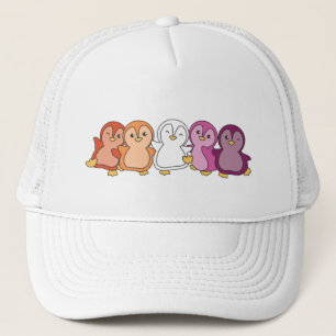 Lesbische vlag Pride Lgbtq Cute Penguin Trucker Ha Trucker Pet