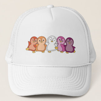 Lesbische vlag Pride Lgbtq Cute Penguin Trucker Ha Trucker Pet