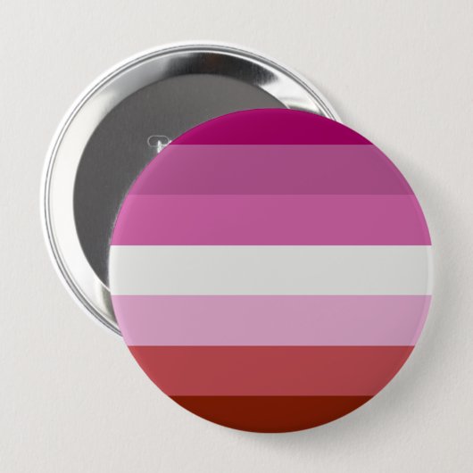 Lesbische vlag Pride LGBTQ Ronde Button 4,0 Cm (Voorkant /achterkant)