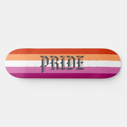 Lesbische vlag Pride Persoonlijk Skateboard (Horizontaal)