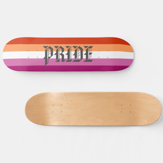 Lesbische vlag Pride Persoonlijk Skateboard (Horizontaal)