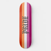 Lesbische vlag Pride Persoonlijk Skateboard (Voorkant)