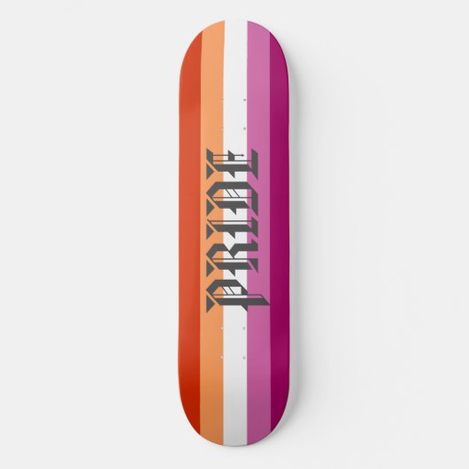 Lesbische vlag Pride Persoonlijk Skateboard (Voorkant)
