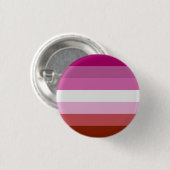 Lesbische vlag ronde button 3,2 cm (Voorkant /achterkant)