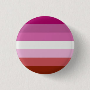 Lesbische vlag ronde button 3,2 cm