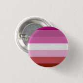 Lesbische vlag ronde button 3,2 cm (Voorkant /achterkant)