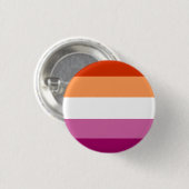 Lesbische vlag ronde button 3,2 cm (Voorkant /achterkant)