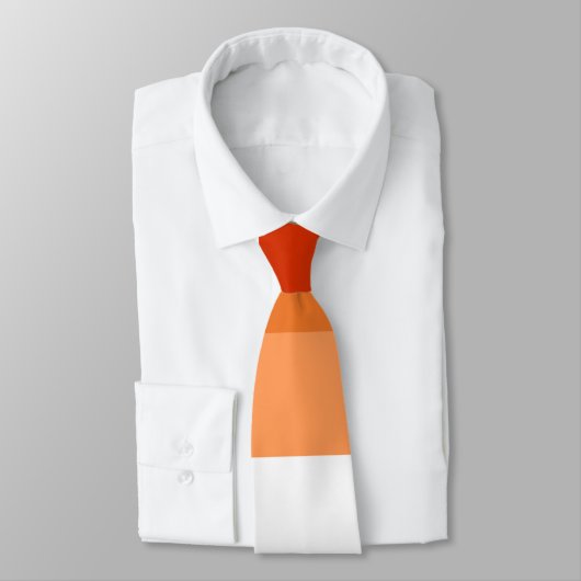 Lesbische Vlag Sinaasappel Roze Fuchsia Gestreept Stropdas (Gebonden)