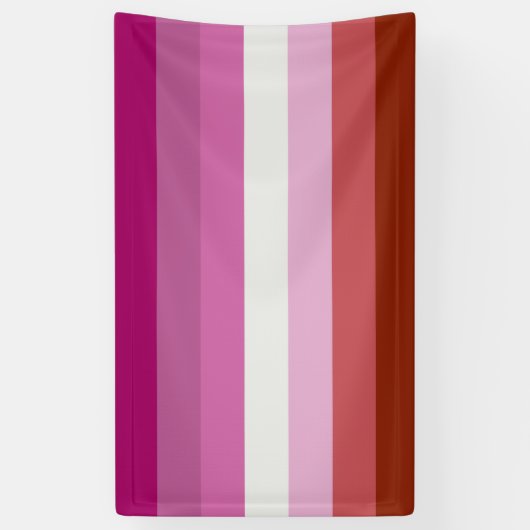 Lesbische vlag spandoek (Verticaal)