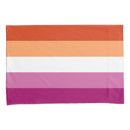 Lesbische Vlag Standaard Kussen Hoesje Kussensloop (Voorkant-Rechts)