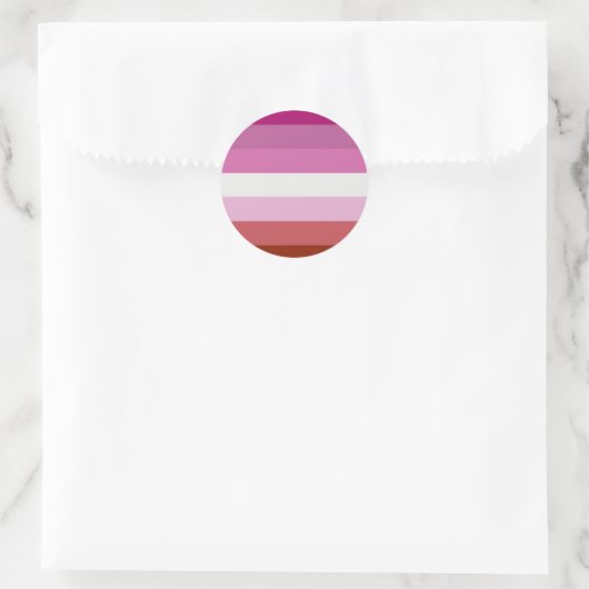 Lesbische vlag stickers (Tas)