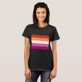 Lesbische vlag t-shirt (Voorkant volledig)