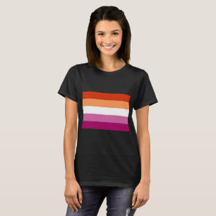 Lesbische vlag t-shirt