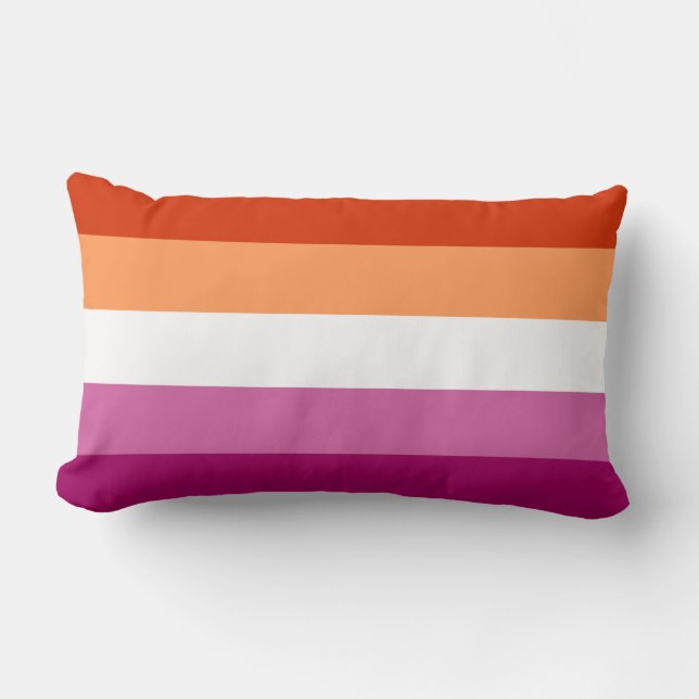 Lesbische Vlag Worp Kussen (Voorkant)