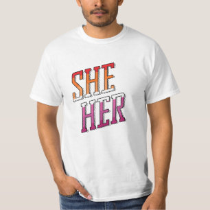 Lesbische voornaamwoorden Zij Haar T-shirt