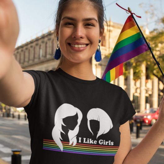 Lesbische vrouwen houden van meisjes Gay Pride Par T-shirt