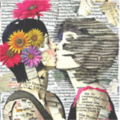 Lesbische Vrouwen In Liefde | Pride Kiss Sticker (Voorkant)