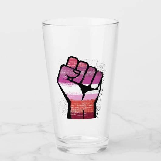 Lesbische weerstand glas (Voorkant)