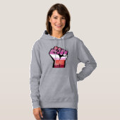Lesbische weerstand hoodie (Voorkant volledig)