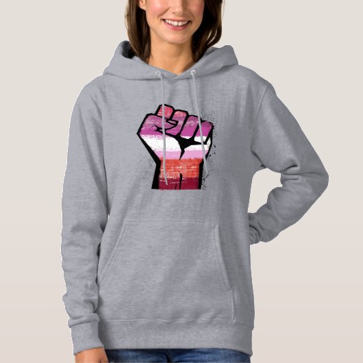 Lesbische weerstand hoodie (Voorkant)