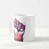 Lesbische weerstand koffiemok (Voorkant links)