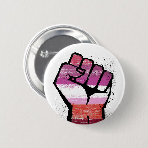 Lesbische weerstand ronde button 5,7 cm
