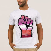 Lesbische weerstand t-shirt (Voorkant)
