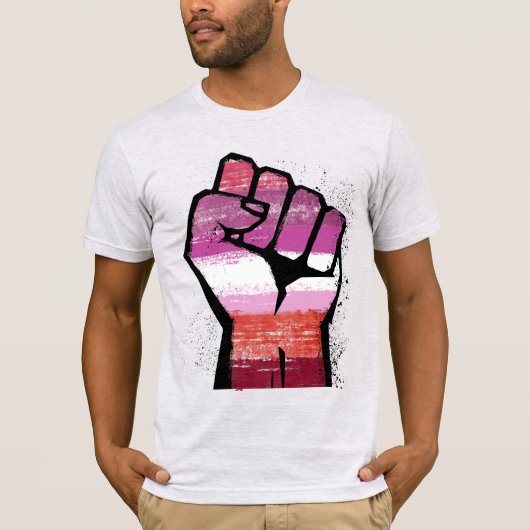 Lesbische weerstand t-shirt (Voorkant)
