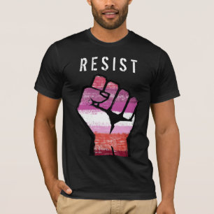 Lesbische weerstand t-shirt
