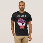 Lesbische weerstand t-shirt (Voorkant volledig)