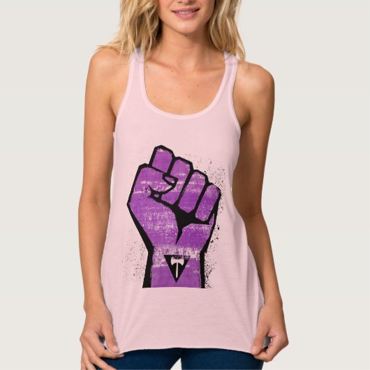 Lesbische weerstand tanktop (Voorkant)