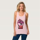 Lesbische weerstand tanktop (Volledige Voorkant)