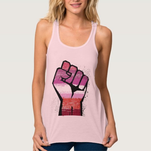 Lesbische weerstand tanktop (Voorkant)