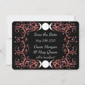 Lesbische Wiccan Wedding Save the Date Kaart (Voorkant)