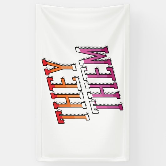 Lesbische woordvoerders spandoek (Verticaal)