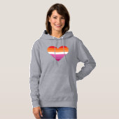Lesbische Zonsondergang Zonsondergang Hoodie (Voorkant volledig)