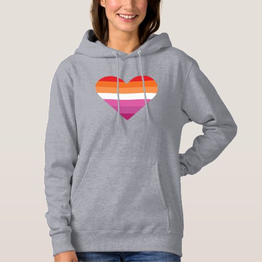 Lesbische Zonsondergang Zonsondergang Hoodie (Voorkant)