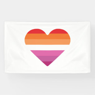 Lesbische Zonsondergang Zonsondergang Spandoek