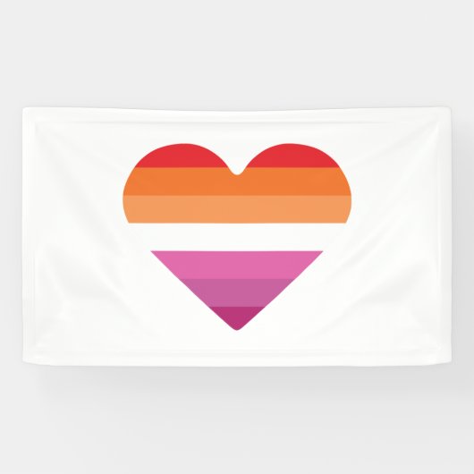 Lesbische Zonsondergang Zonsondergang Spandoek (Horizontaal)